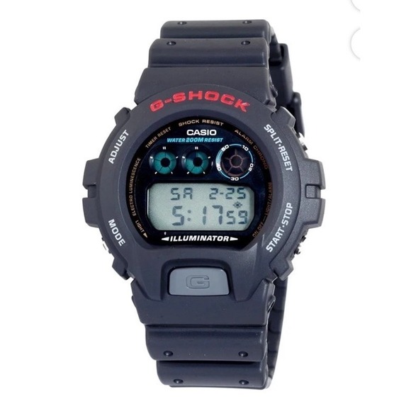Casio G-Shock Mens Digital Resin Plastic Black Wristwatch DW6900U